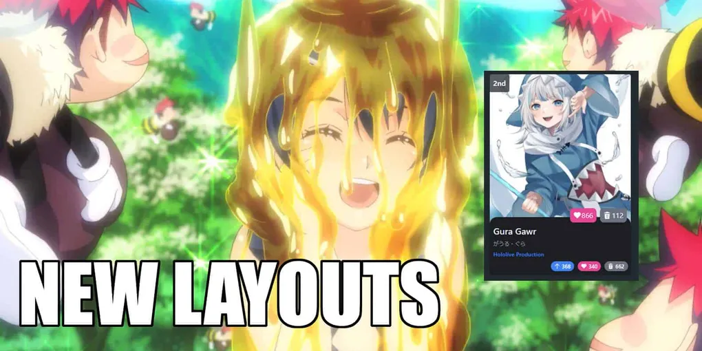 Updated Card Layouts, Site Statistics