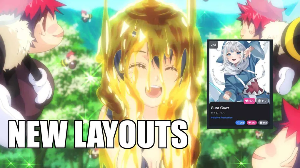 Updated Card Layouts, Site Statistics